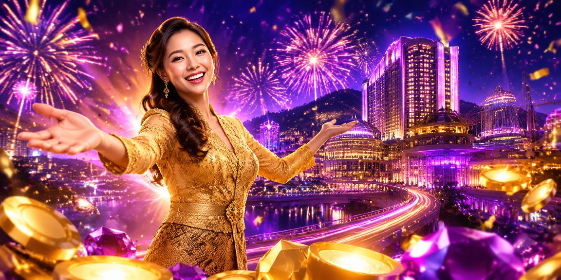 Pemain wanita berkebaya menikmati permainan slot di Genting Highlands
