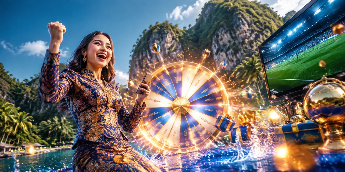 Suasana cabutan bertuah dengan tema batik di Ipoh